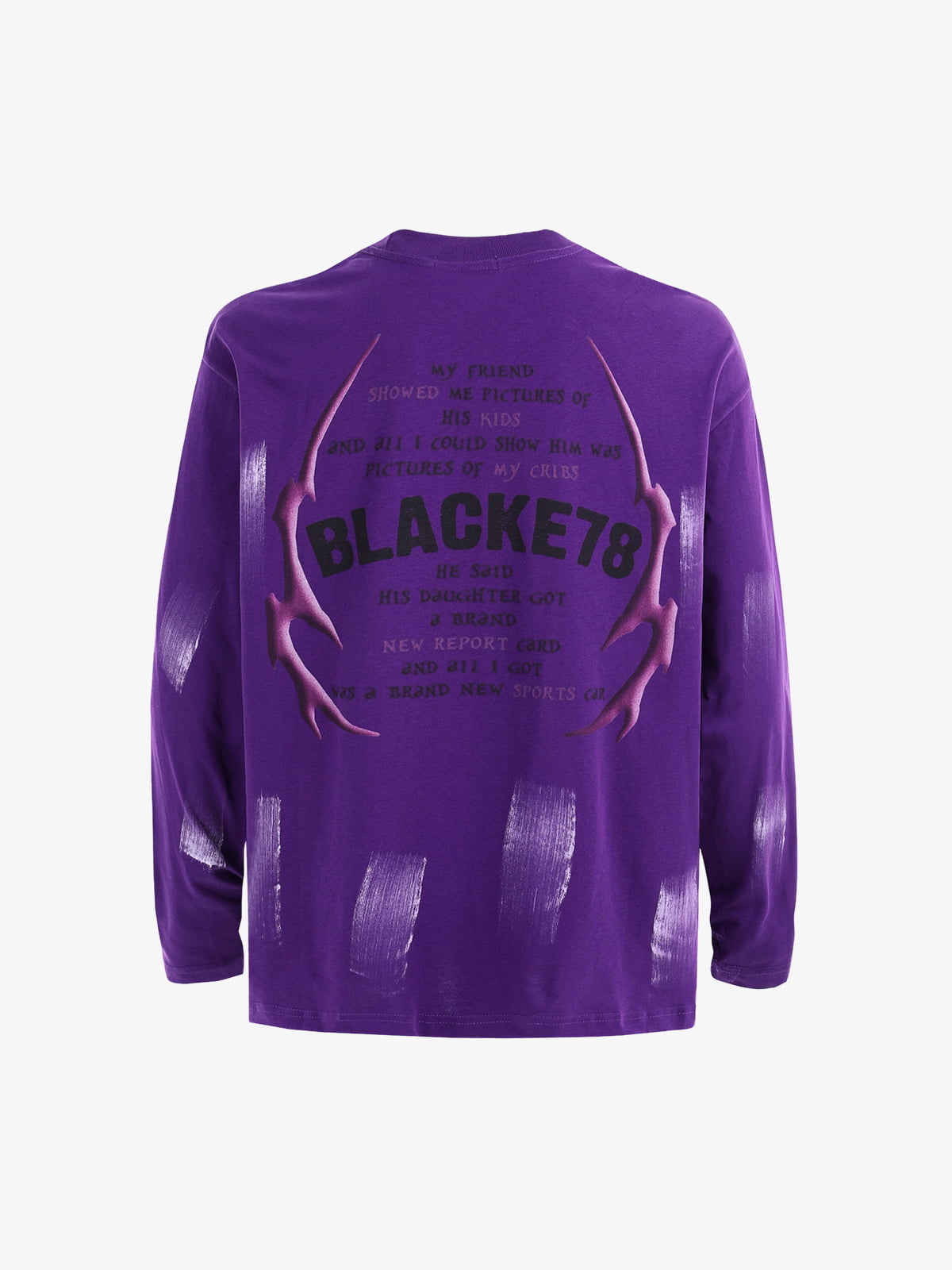 Street Hip-Hop Dark Graffiti Long-Sleeved T-Shirt