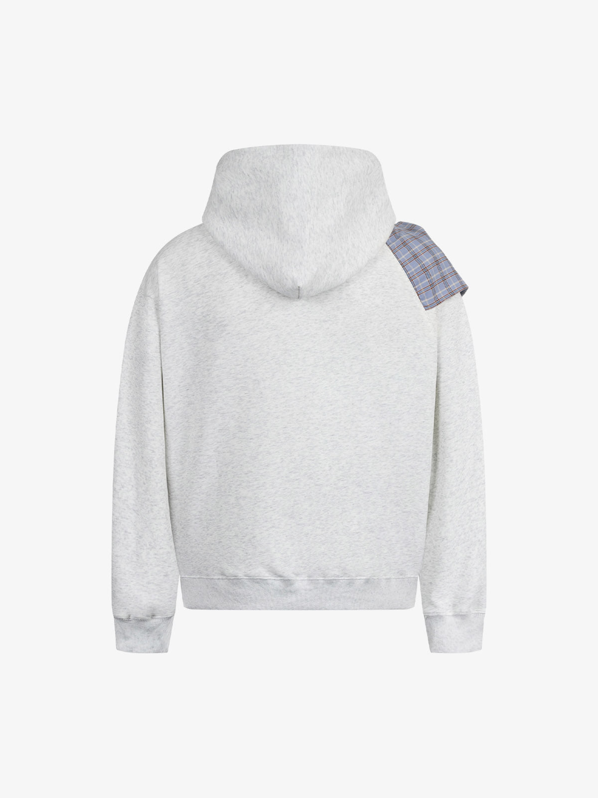 Retro Street Plaid Bow Stitching Hoodie