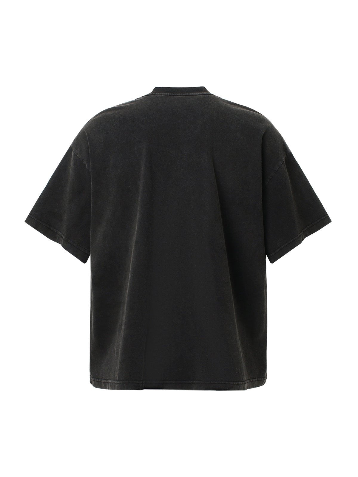 Letter Graphic Crew-Neck T-Shirt