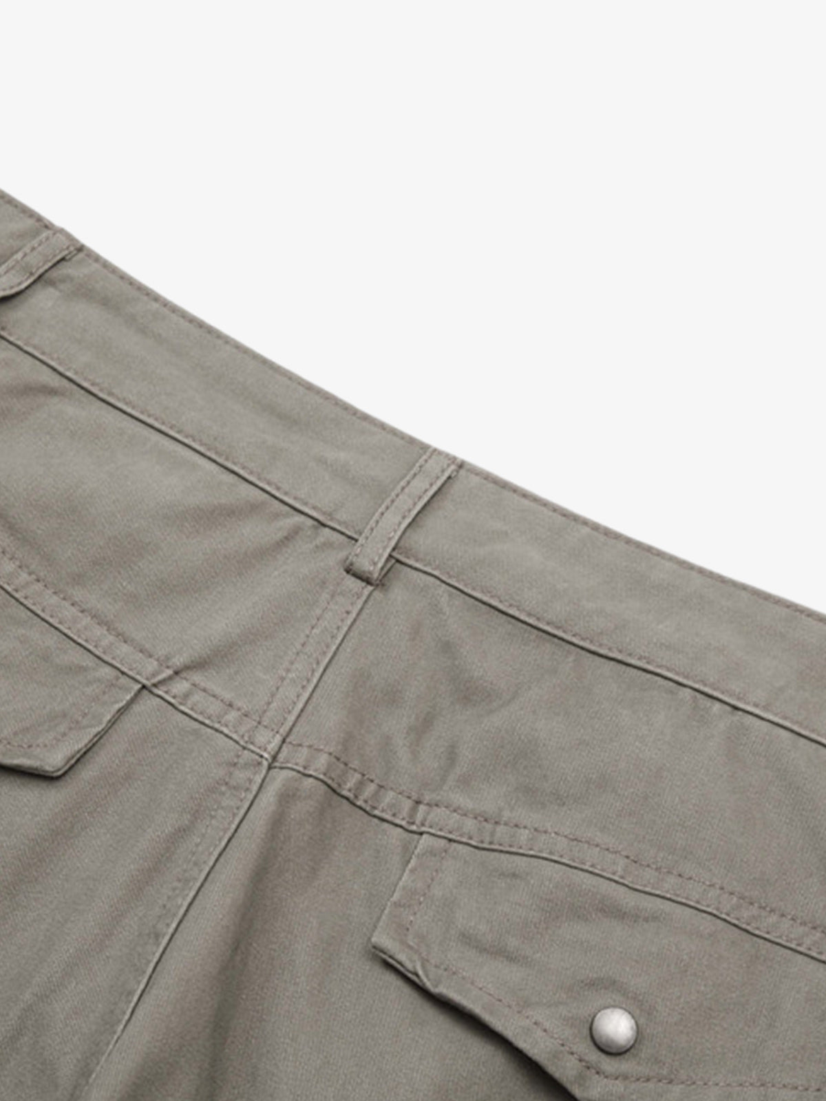 Multi-Pocket Cargo Flared Pants