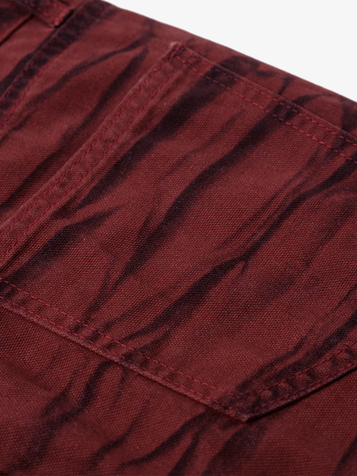 Wasteland Lava Wash Flared Wrinkled Texture Pants