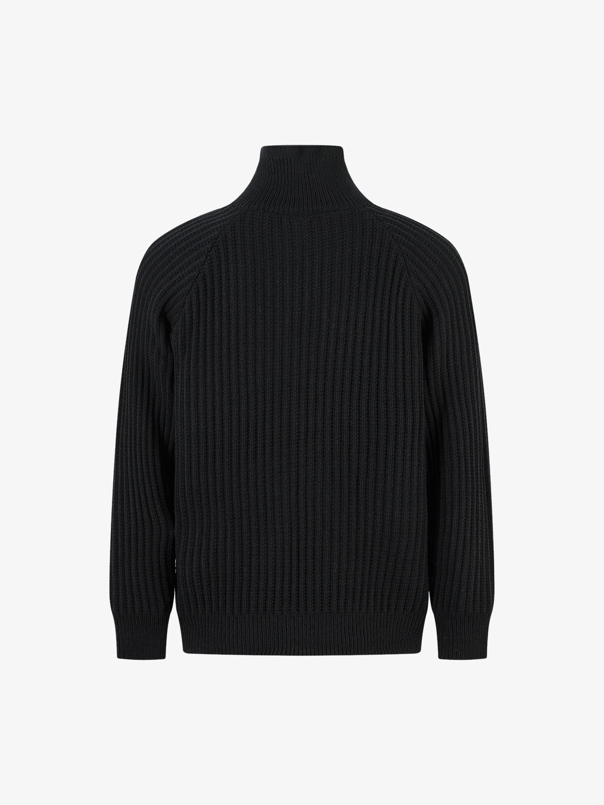 Vintage Faux Two-Piece Layered Collar Turtleneck Sweater