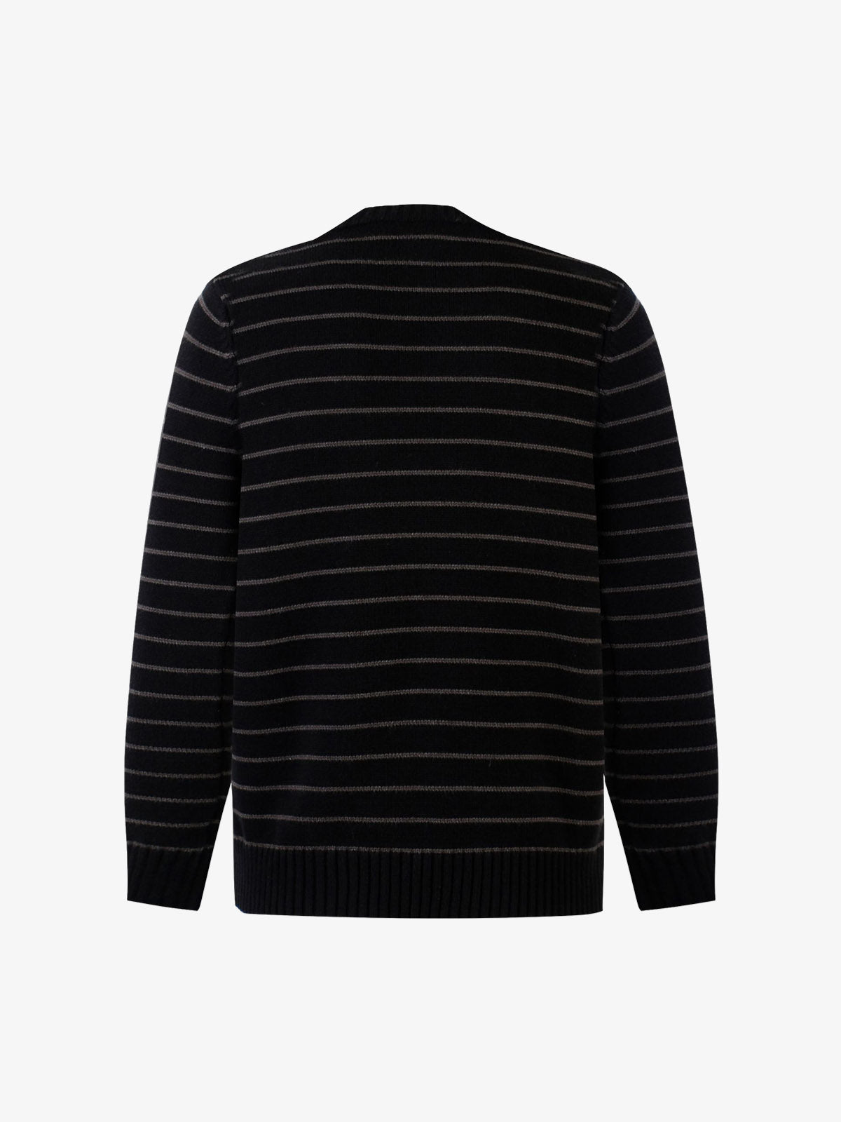 Striped Star Jacquard Loose Knitted Sweater