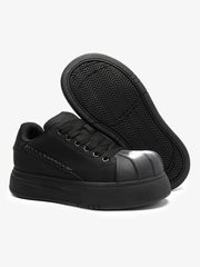 Street Spray-Painted Shell Toe Chunky Sneakers