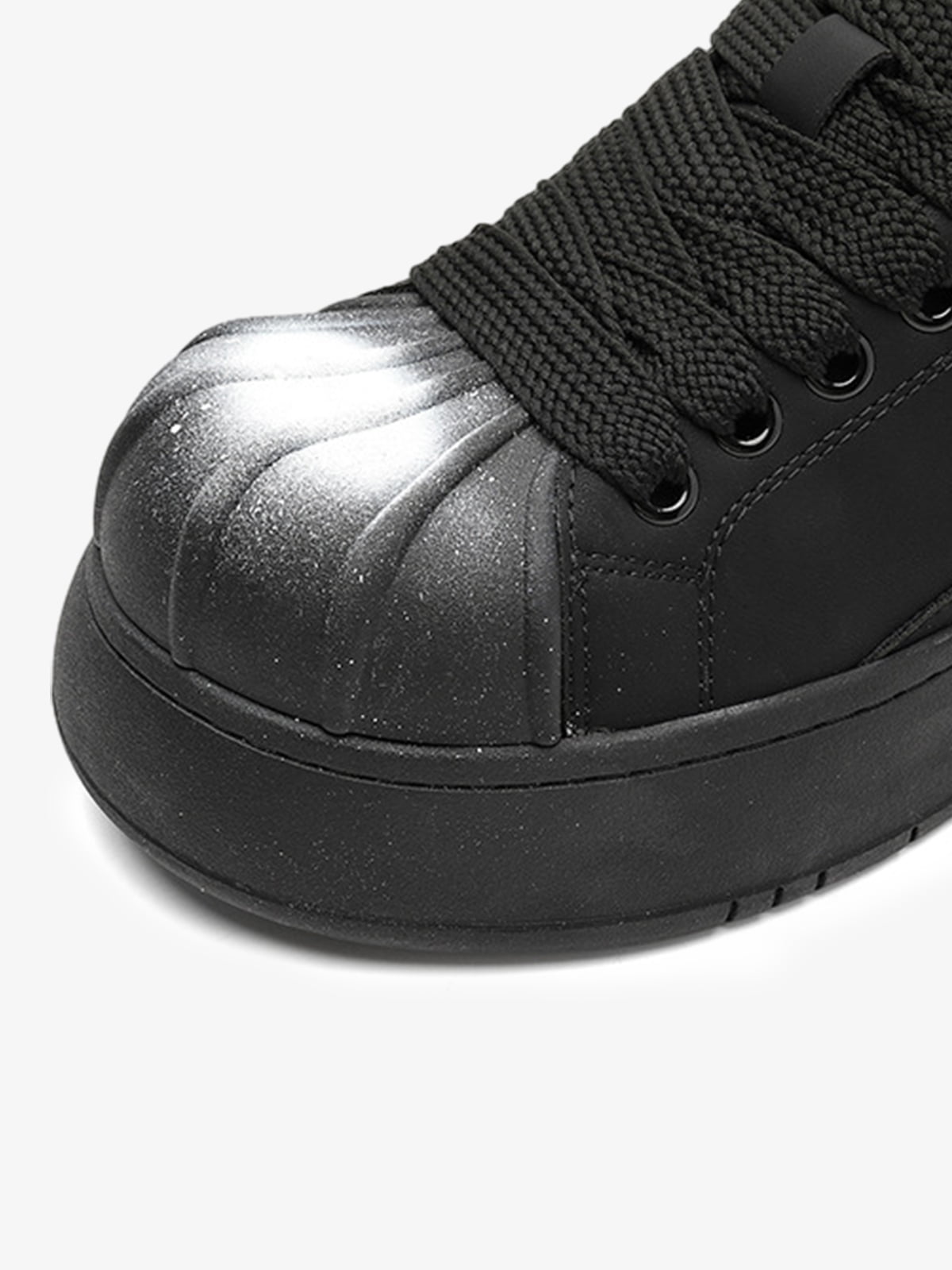 Street Spray-Painted Shell Toe Chunky Sneakers