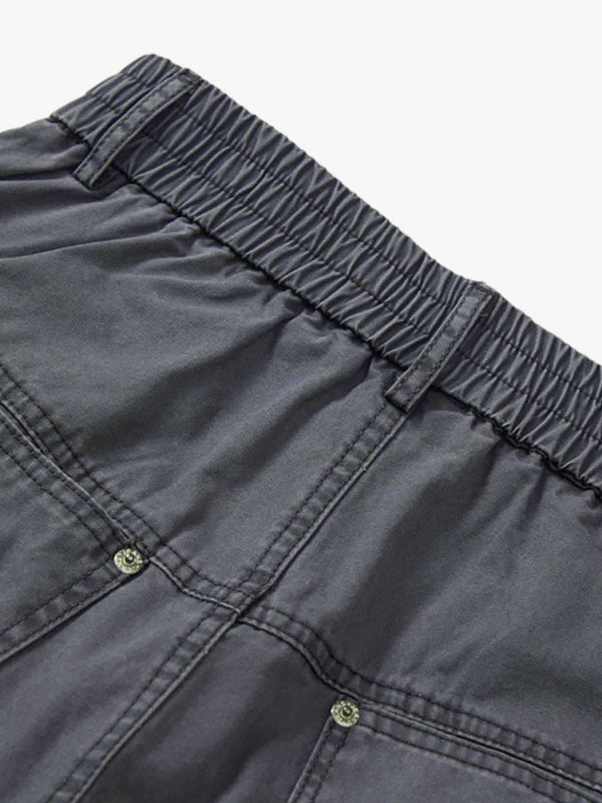 Vintage Distressed Pleated Barrel Pants