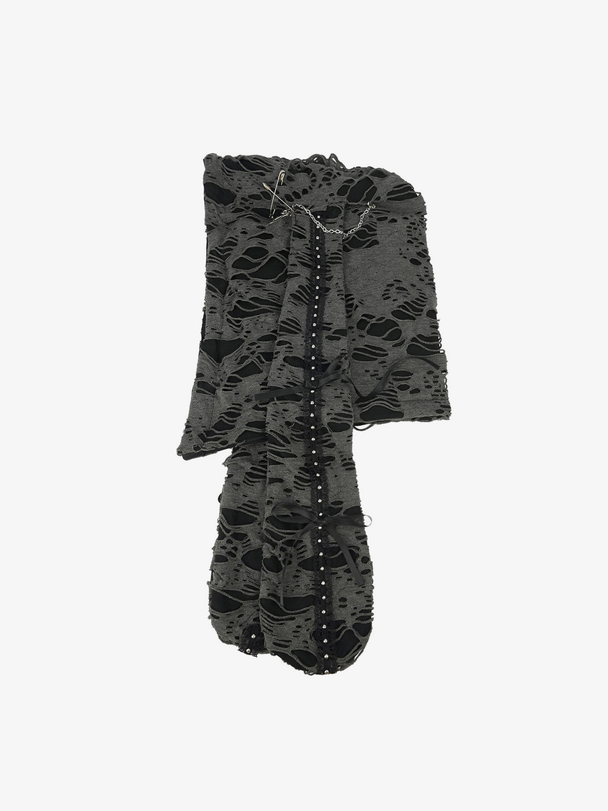 Punk Gothic Lace-Up Bow Earflap Trapper Hat