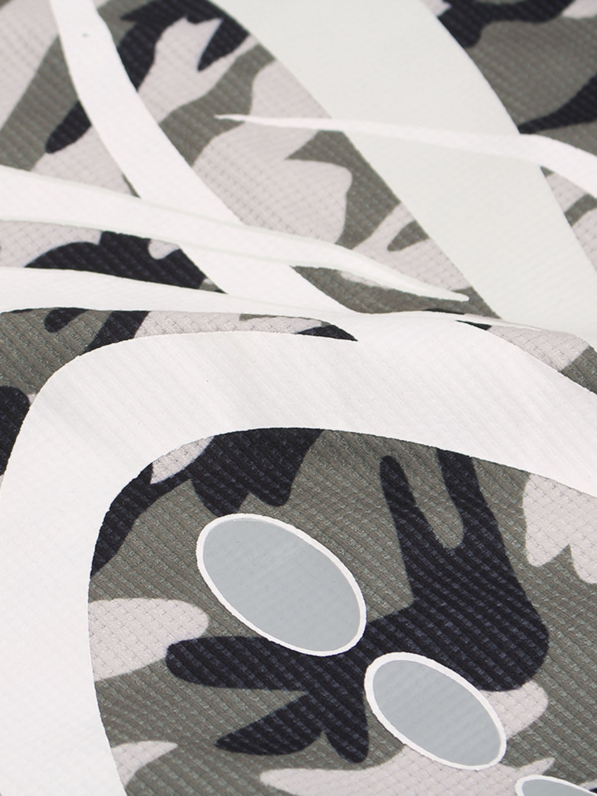 Camouflage Skull Print Long-Sleeved T-Shirt
