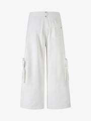 Street Metal Stud Zipper Multi-Pocket Workwear Casual Pants