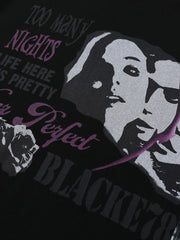 Street Hip-Hop Dark Graffiti Long-Sleeved T-Shirt
