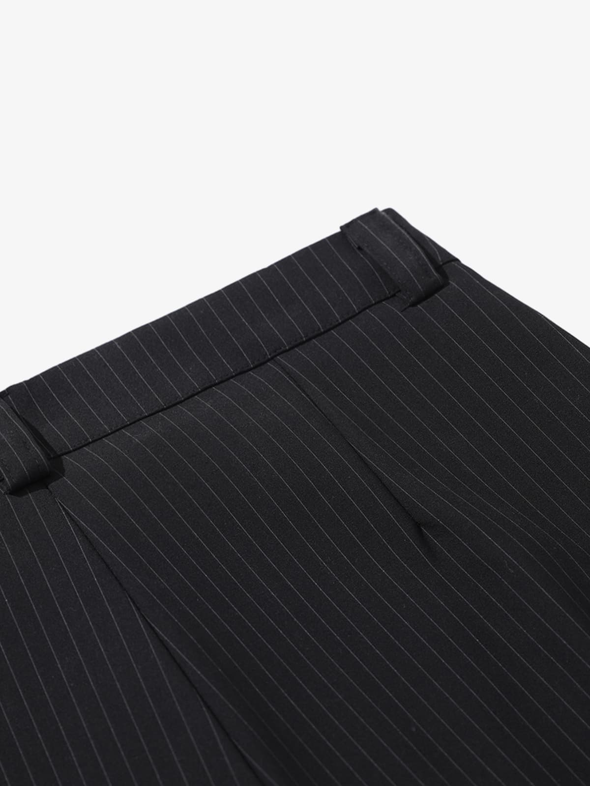 Retro Structured Asymmetric Baggy Pants