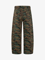 Street Camouflage Side-Striped Jeans