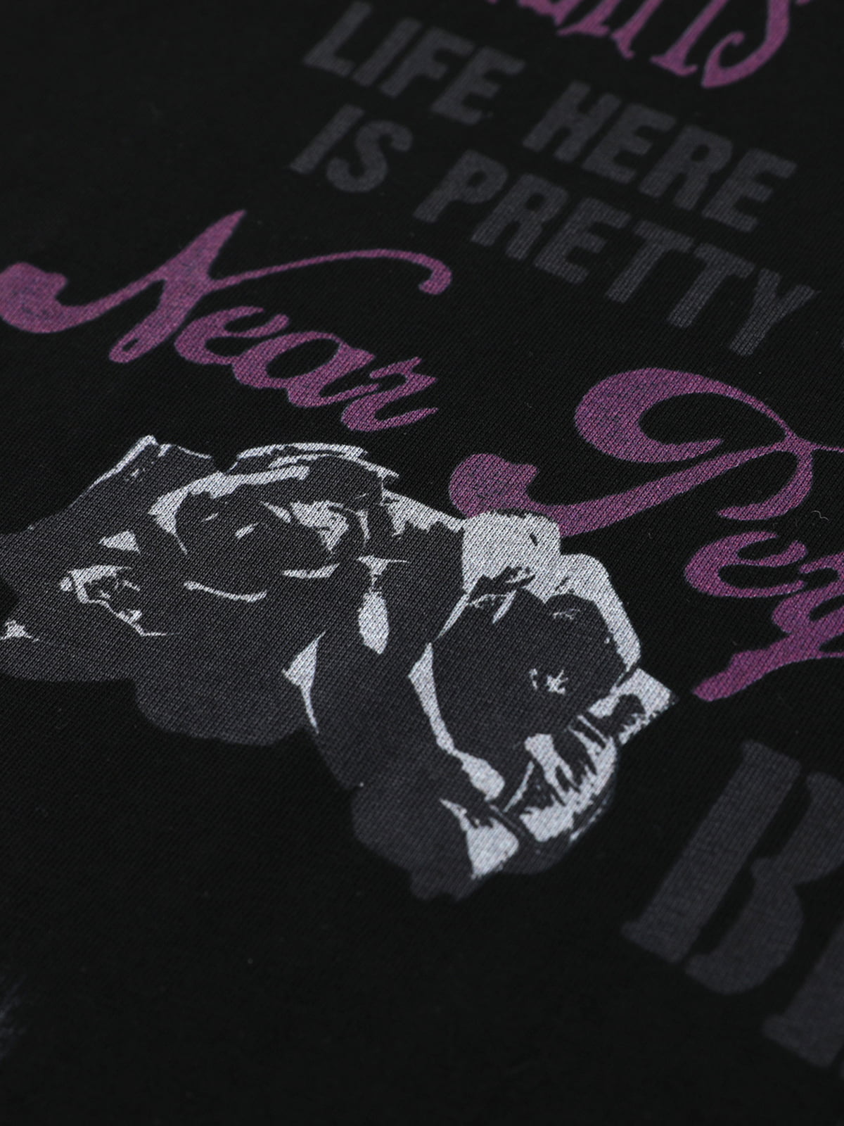Street Hip-Hop Dark Graffiti Long-Sleeved T-Shirt