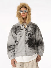 Mortemartt Graphic Hooded Jacket
