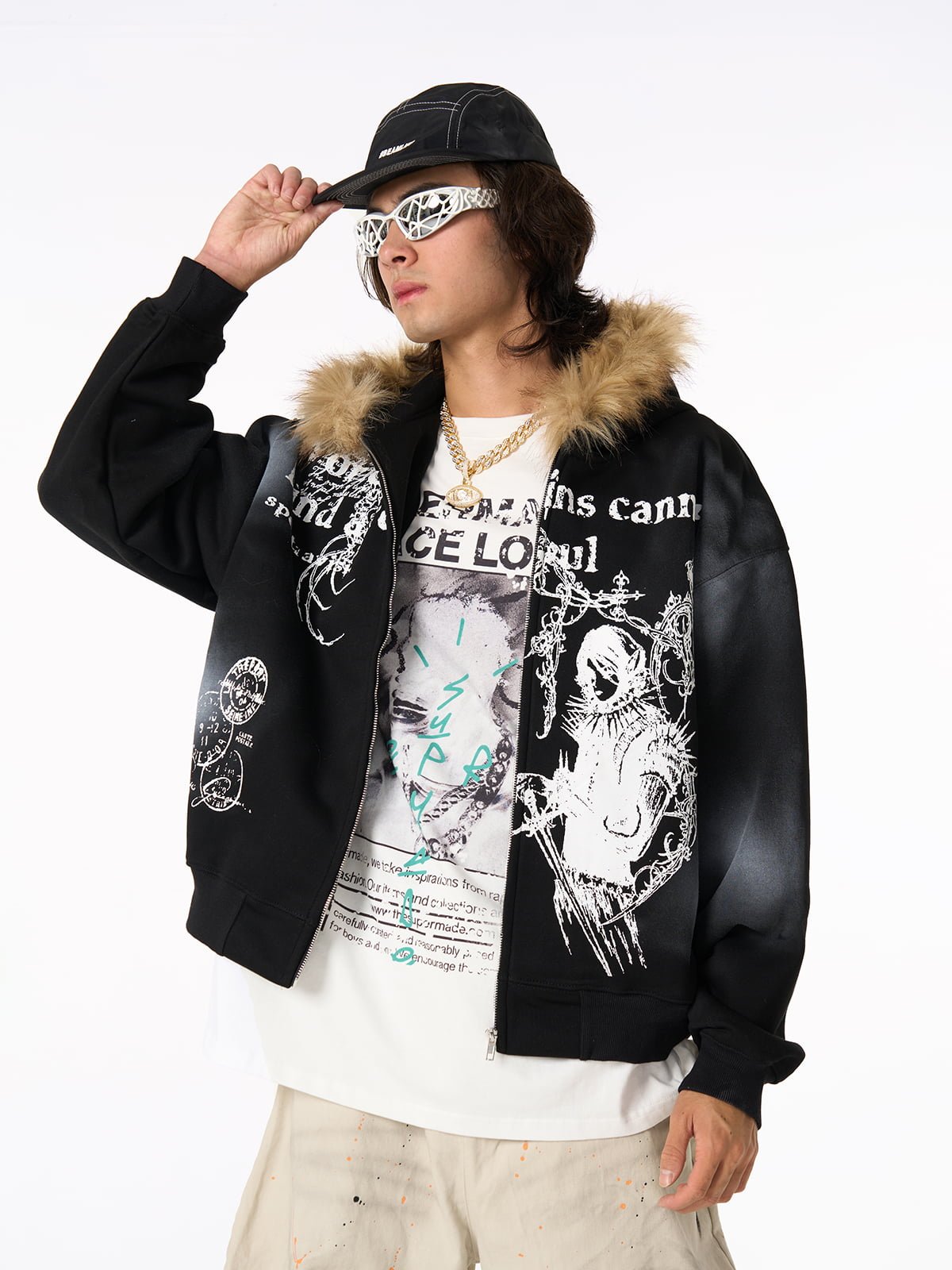 Mortemartt Graphic Hooded Jacket