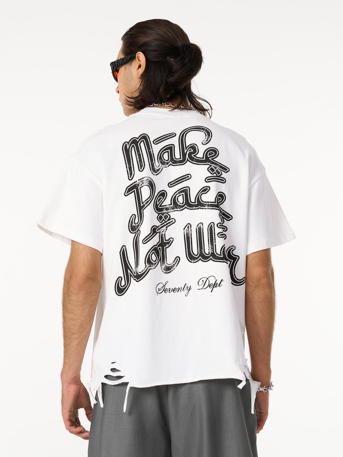 Graffiti Letters Devil Design Graphic T-Shirt