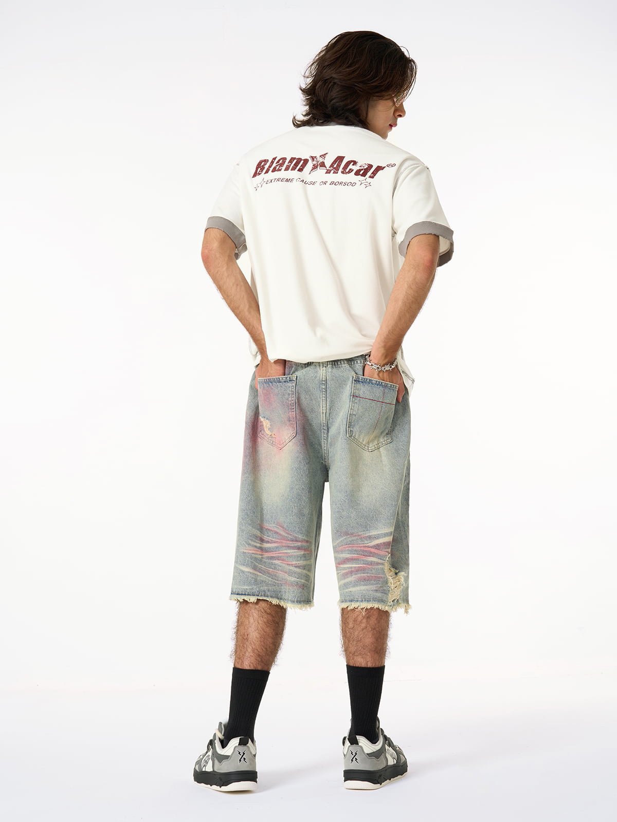 Distressed NO. 28 Jersey T-Shirt