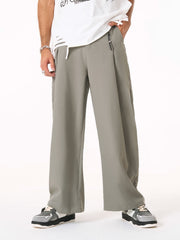 Elastic Waistband Barrel Pants