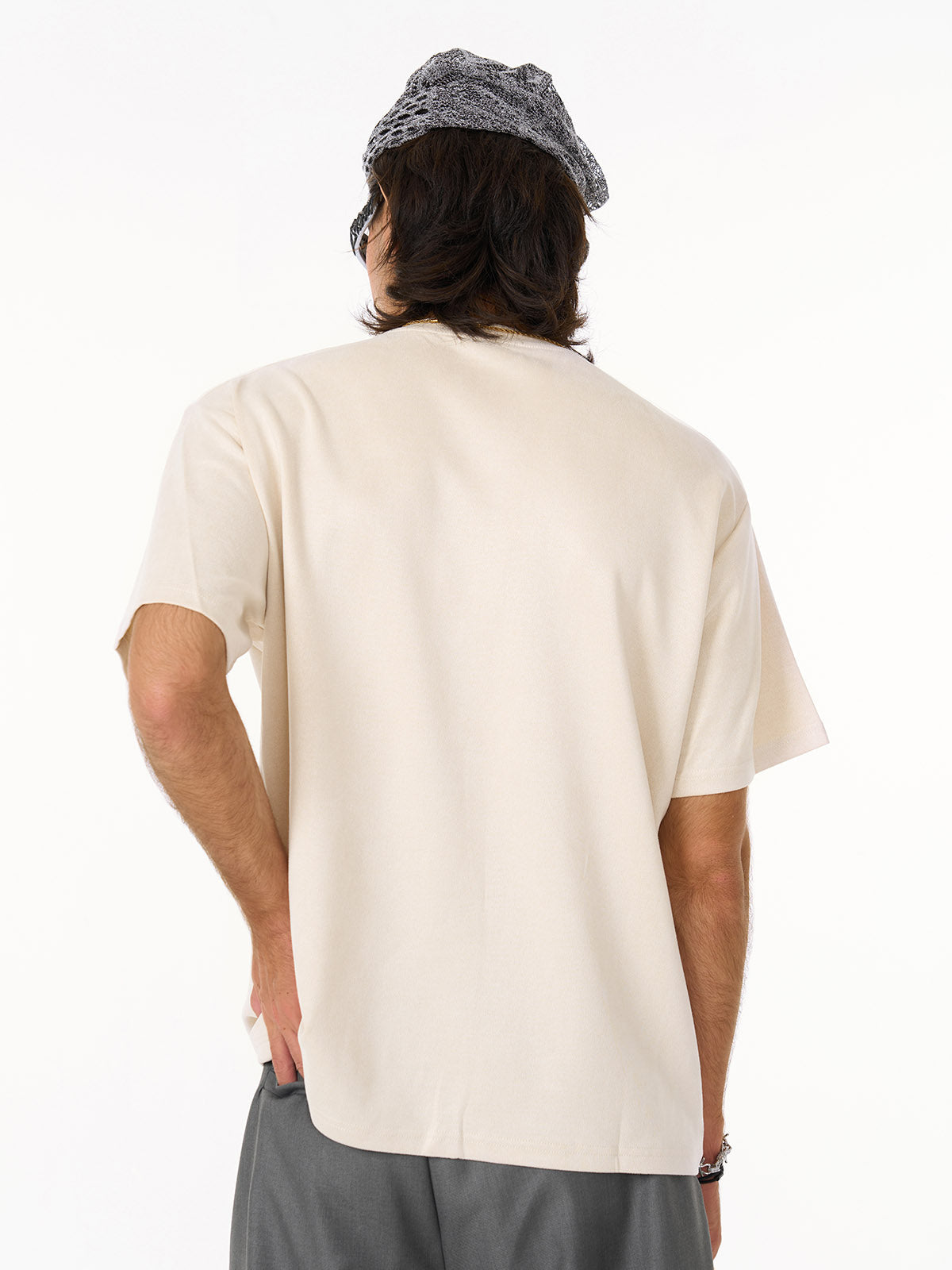 Functional Deconstructed Split Short-Sleeved T-Shirt