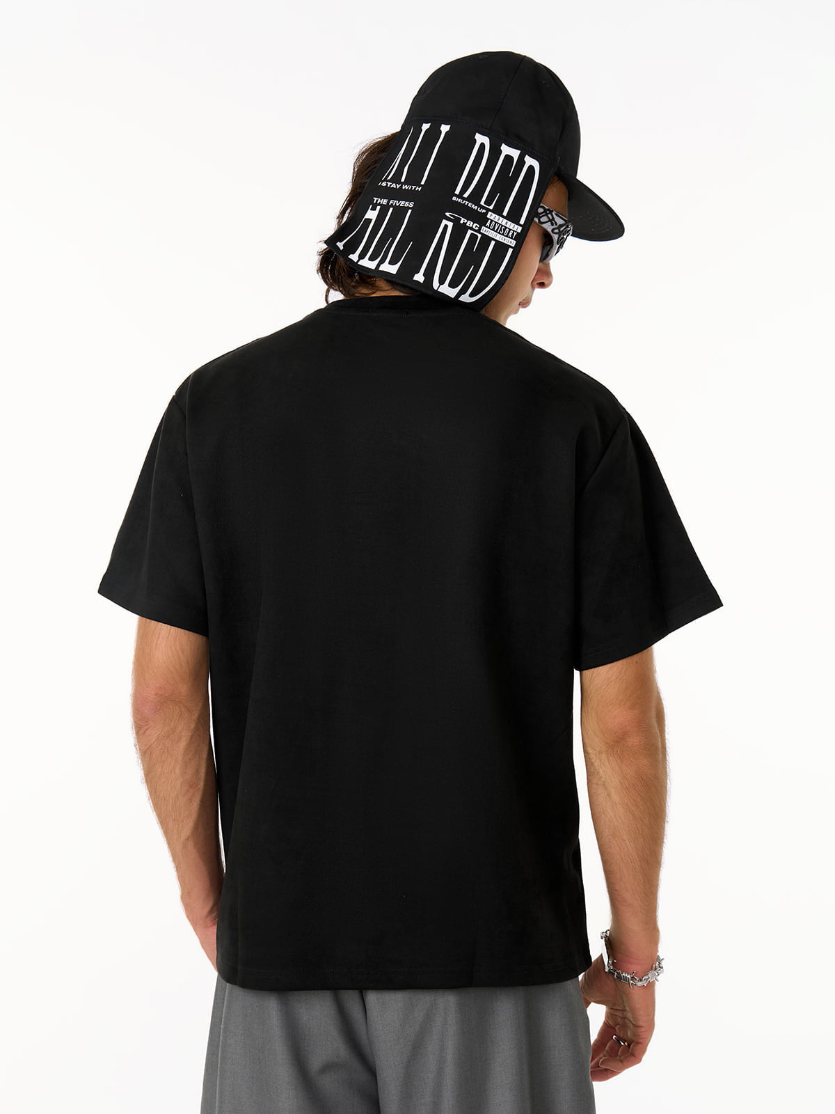 Functional Deconstructed Split Short-Sleeved T-Shirt
