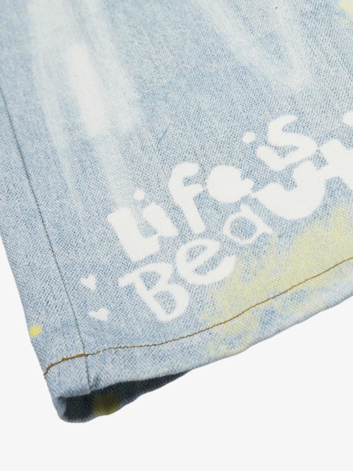 Retro Spray Graffiti Fun Straight Jeans