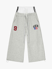 Vintage Paratrooper Layered Look Sweatpants