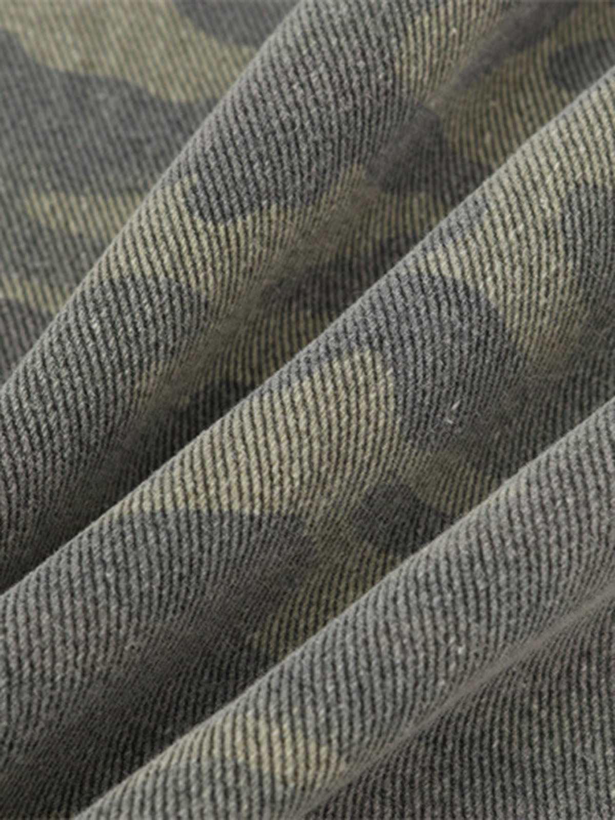 Camouflage Patchwork Ripped Cargo Jeans