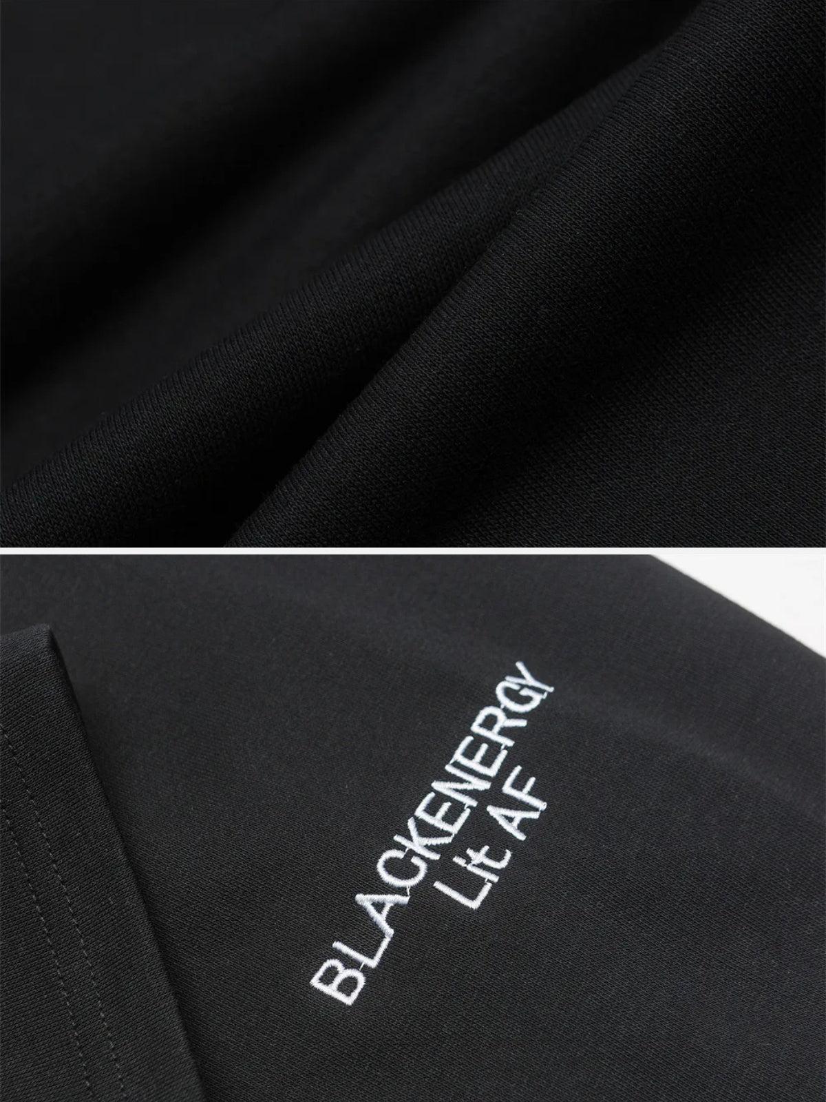 86 Embroidery V-Neck Sweatshirt