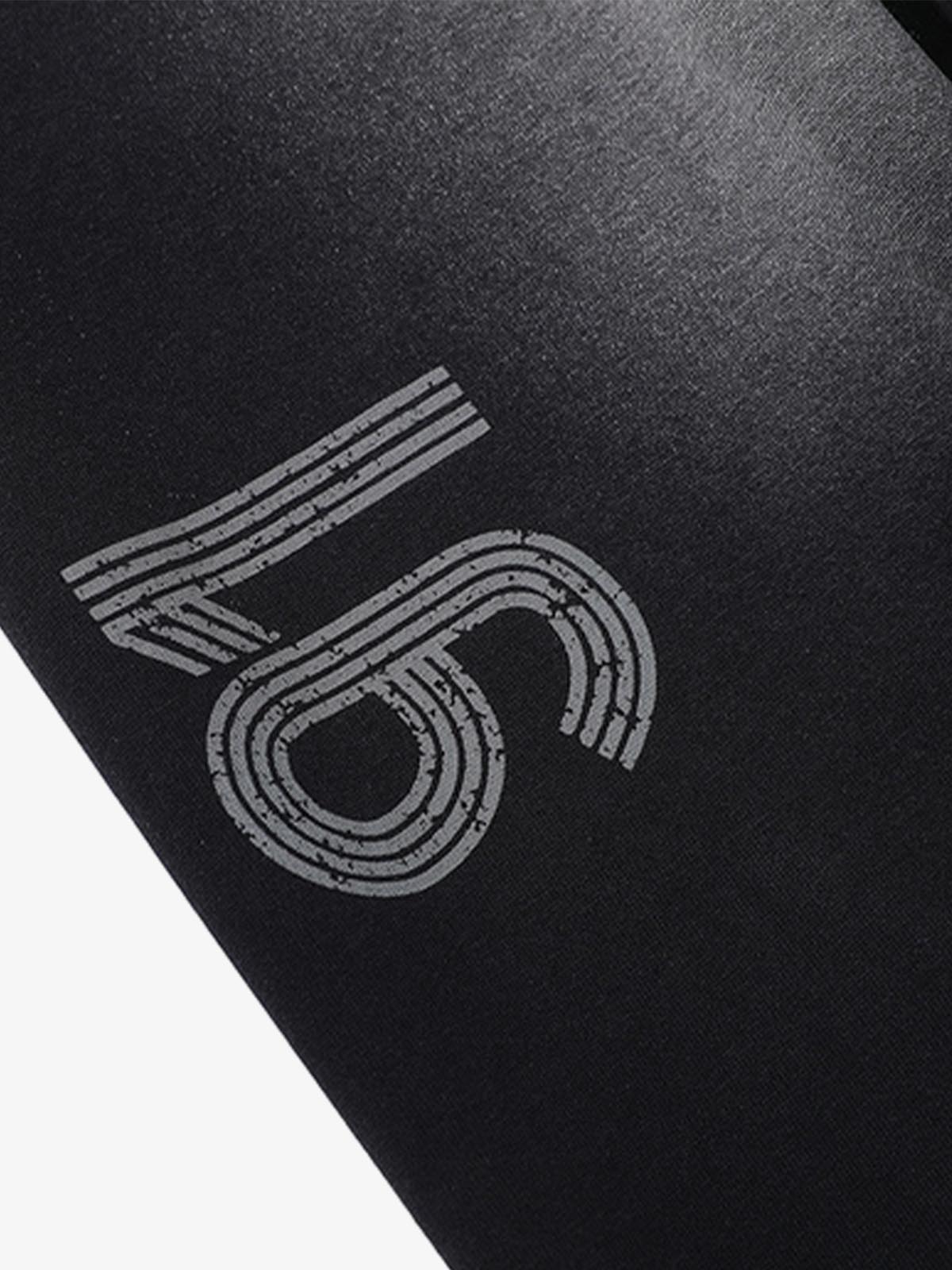 French Terry Distressed Gradient Drawstring Wide Leg Pants