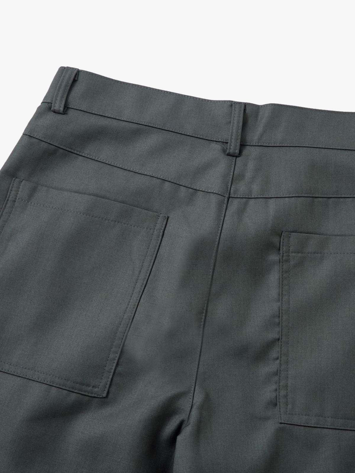 Double-Button Design Pleated Suit Casual Pants