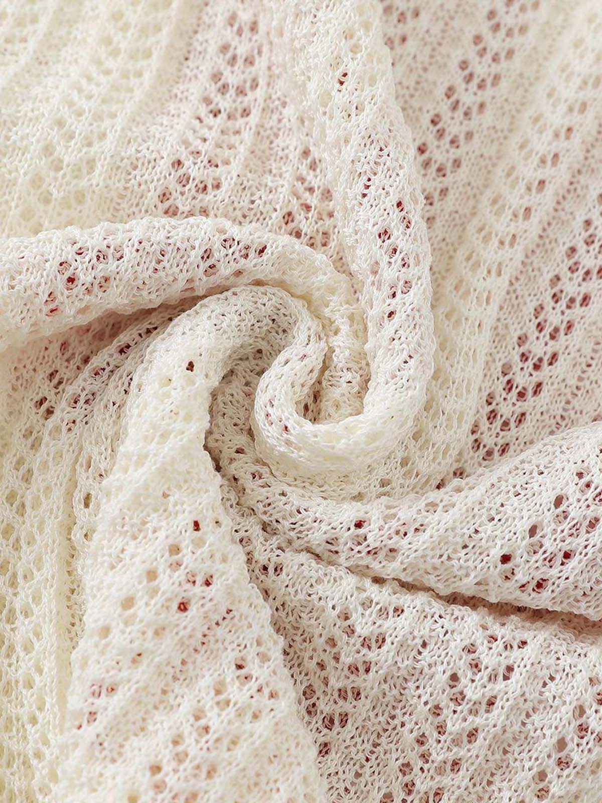 Street Hollow Knit Crew Neck Sweater