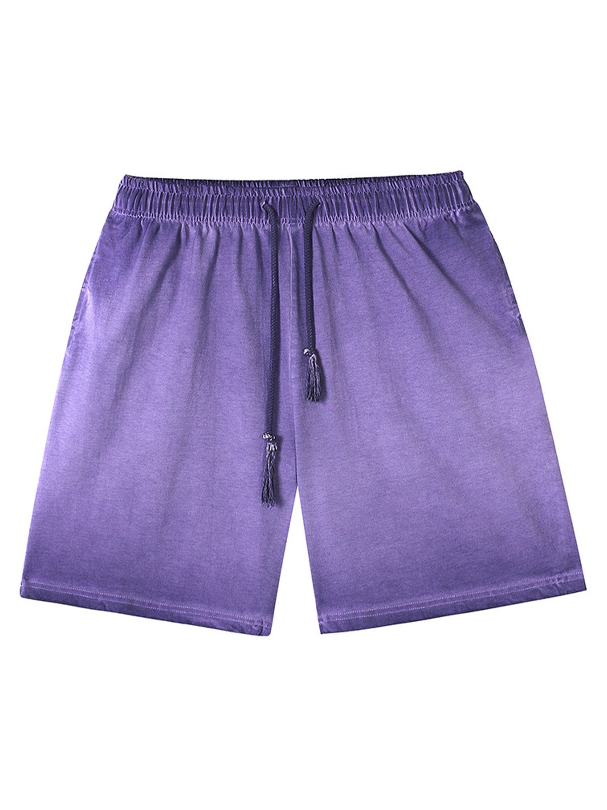 Distressed Washed Drawstring Shorts