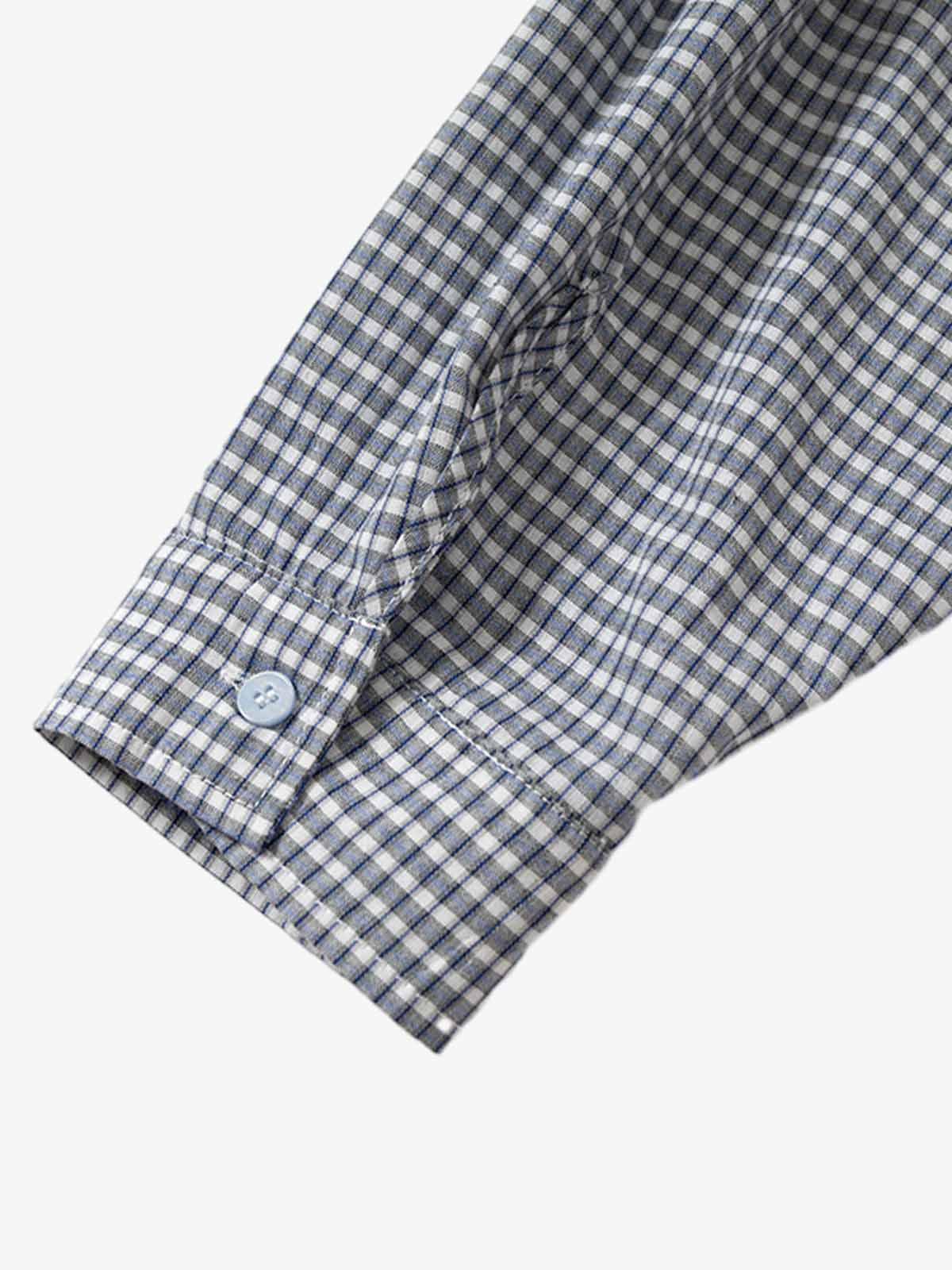 Double-layered Plaid Deconstructed Shirt