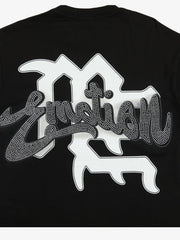 Retro Cupid Rhinestone Graphic T-Shirt