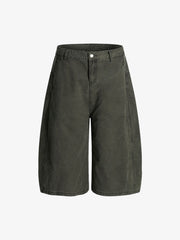 Deconstructed Casual Scimitar Denim Jorts