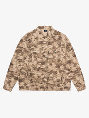 Camouflage Multi-Pocket Work Denim Jacket