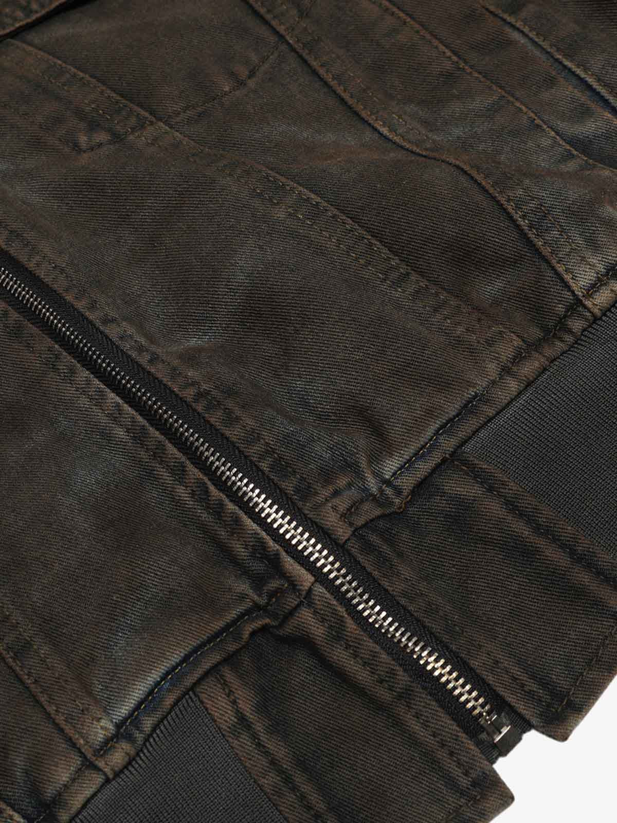 Retro Wasteland Dirty Dyed Denim Jacket