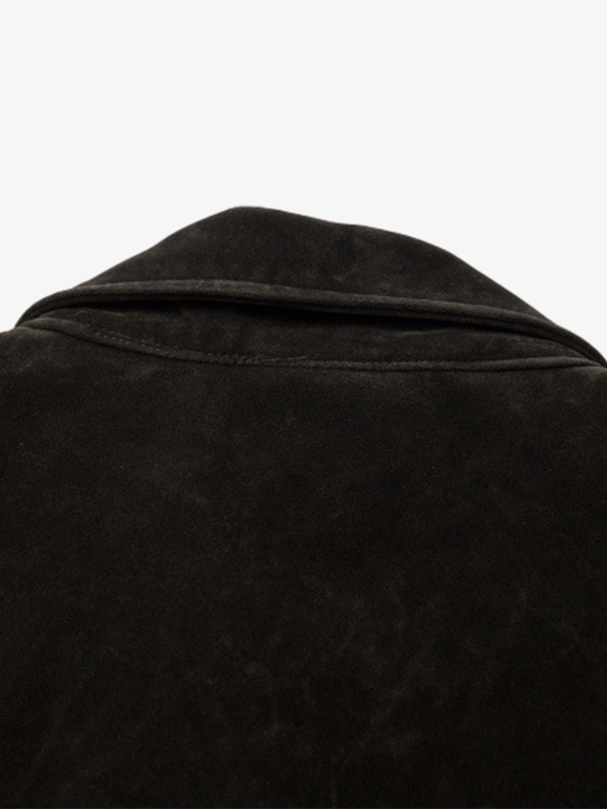 Retro Unique Metal Button Suede Lapel Bomber Jacket