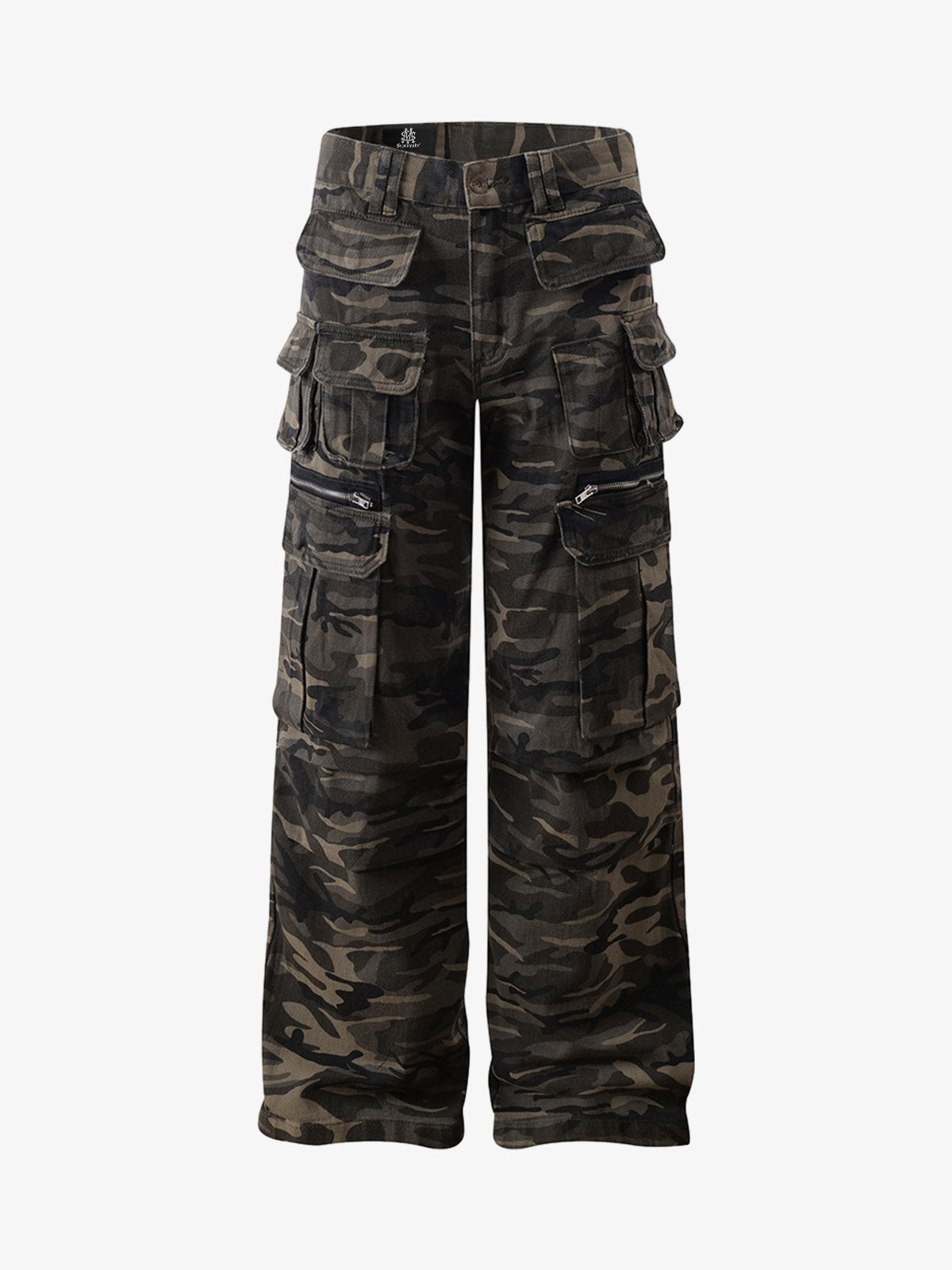 Functional Camouflage Multi-Pocket Work Pants