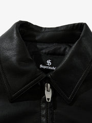 Streetwear Motorcycle Leather Bomber Jacket