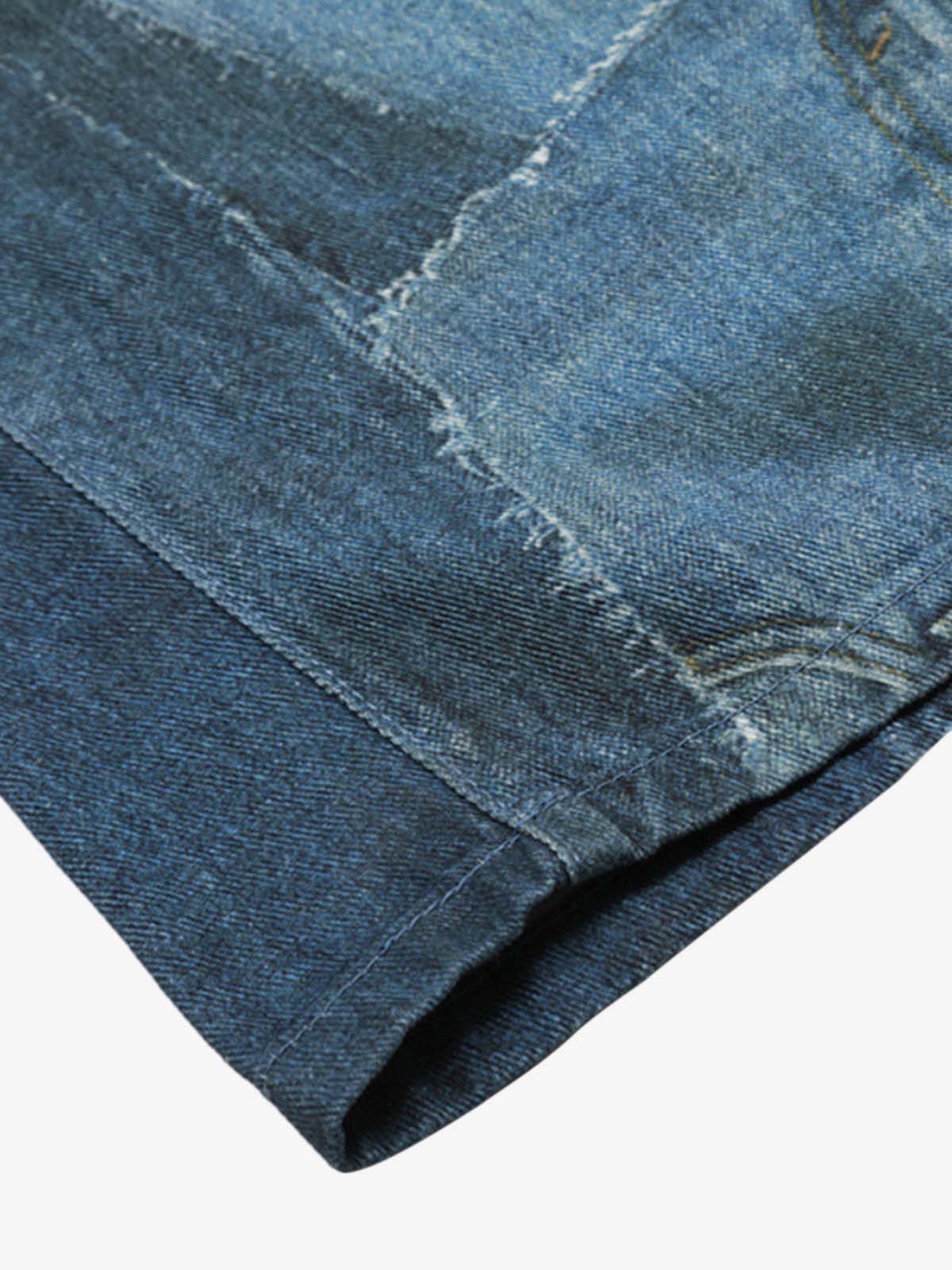 Vintage Patchwork Ripped Barrel Jeans