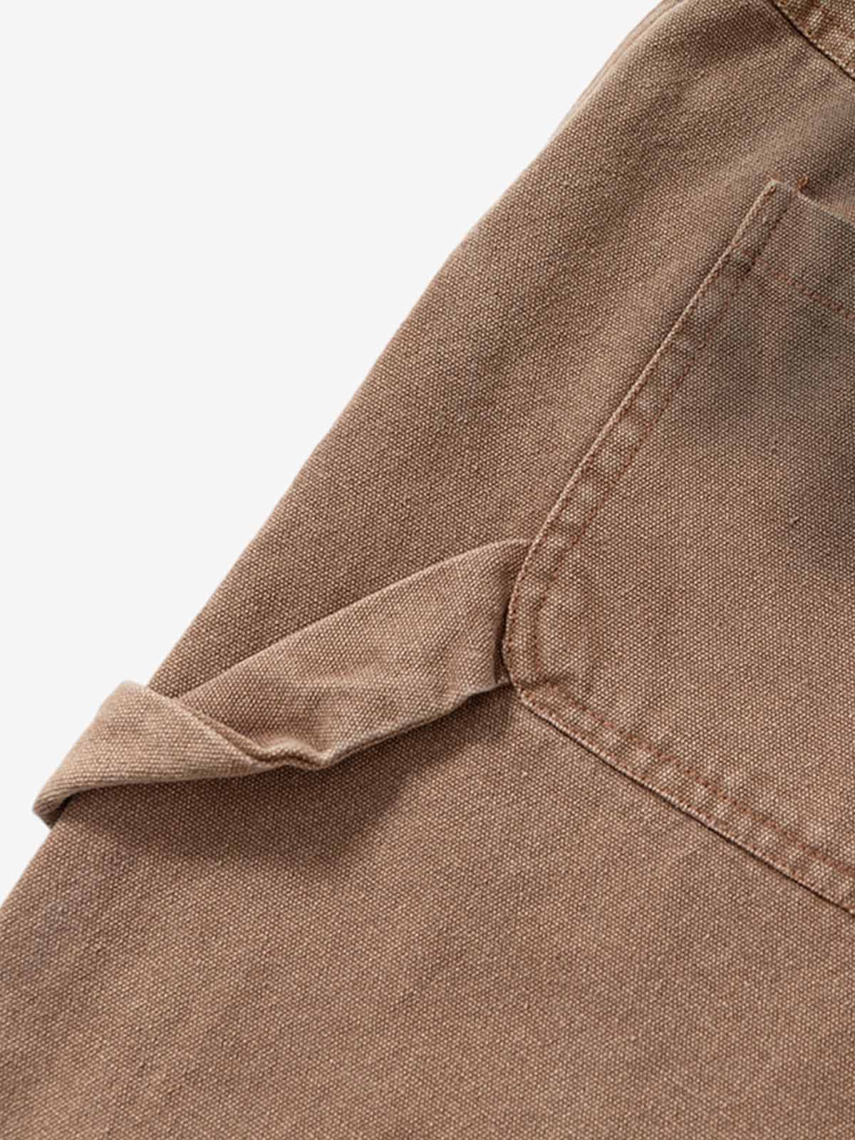 Scratched Patchwork Distressed Embroidered Work Jeans