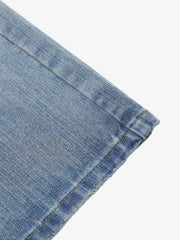 Vintage Washed Distressed Patchwork Deconstructed Baggy Jeans