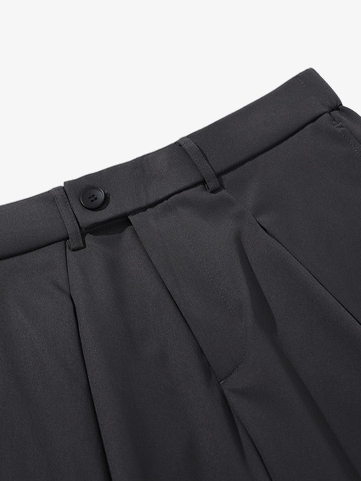 Pleated Drape Bootcut Suit Pants