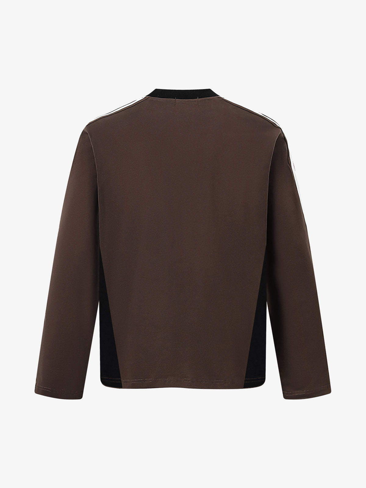 Jersey Digital Print Colorblock Long-Sleeved T-Shirt