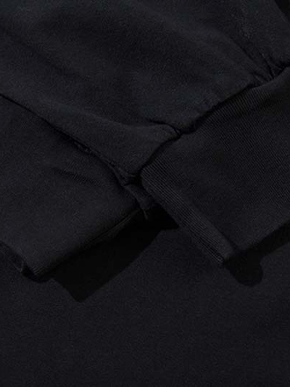 Gradient Hole Contrast Color Long Sleeve T-Shirt