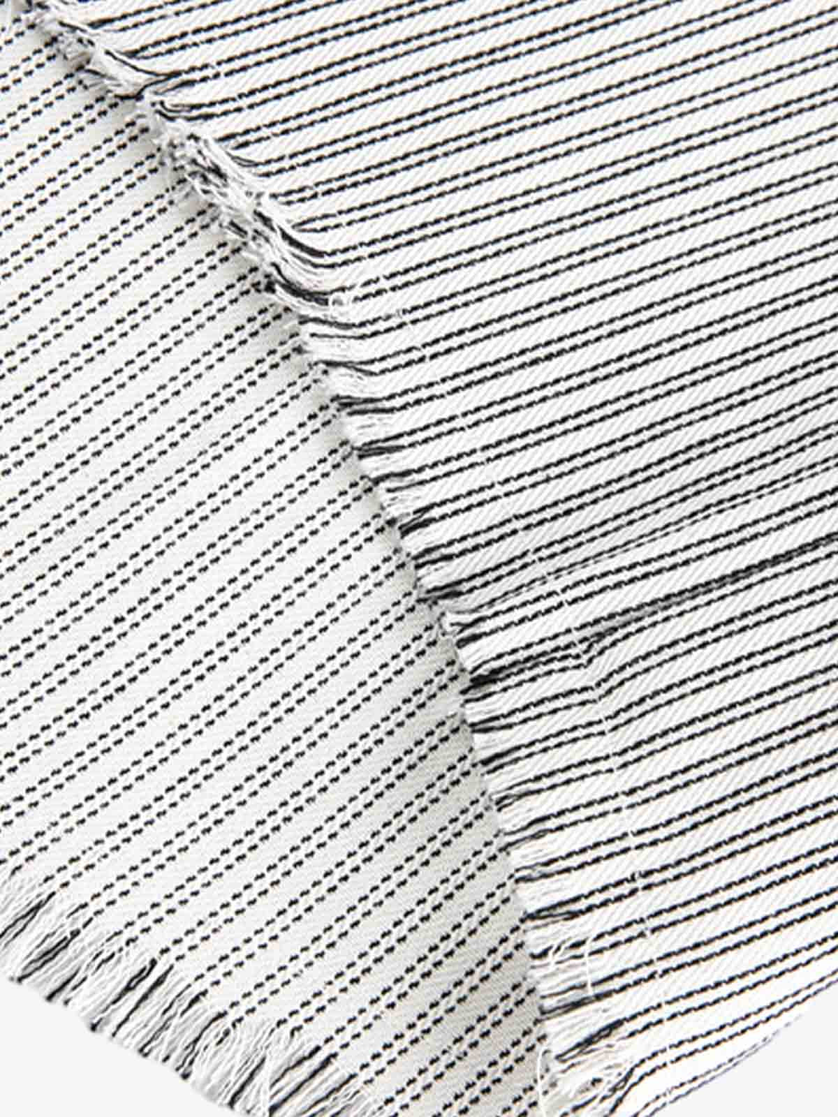 Street Dark Print Striped Long Sleeve Shirt