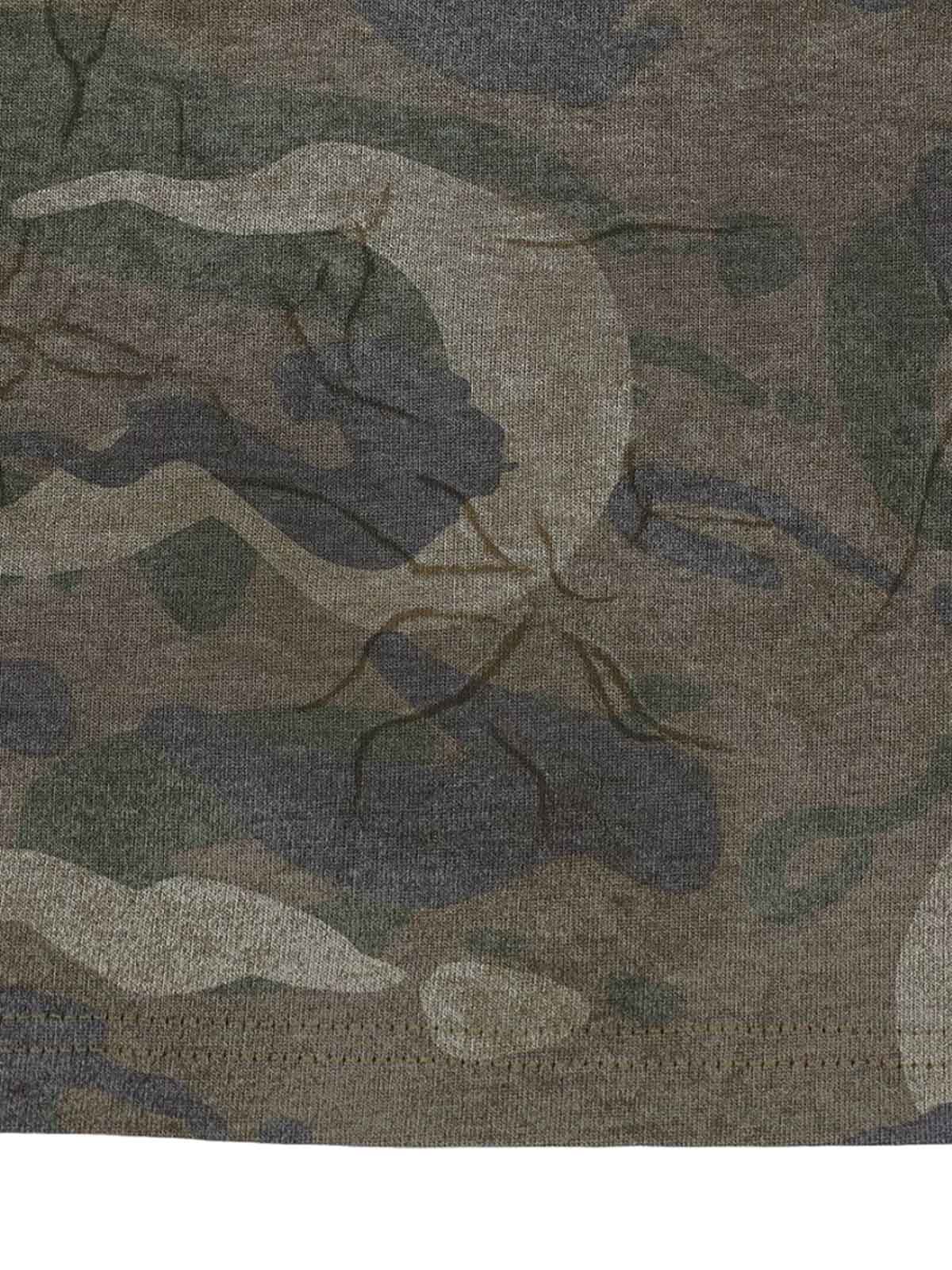 Camouflage Patchwork Graphic T-Shirt