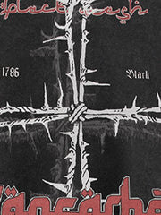 Street Cross Print T-Shirt