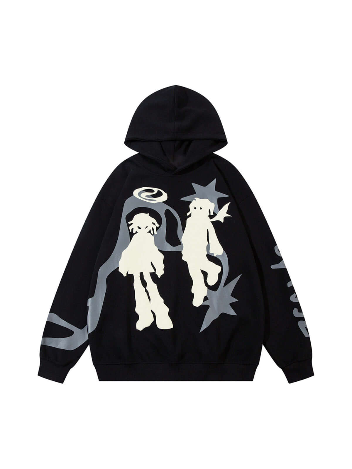 Abstract Angel Pullover Hoodie Streetwear
